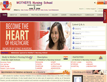 Tablet Screenshot of mothersnursingschool.org
